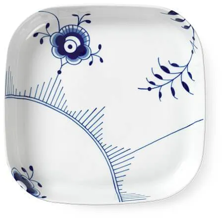 Royal Copenhagen Blå Mega Riflet ovnfast fad firkantet 30 x 30 cm